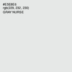 #E5E8E6 - Gray Nurse Color Image
